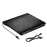 Generisch Externes Laufwerk Für Und | USB 3.0 Plug-and-Play Schlankes Disk-Lesegerät | Externes Optisches Laufwerk,Für Datenübertragung, Wiedergabe, Brennen, Lesen, Schreiben