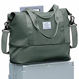 Reisetasche Damen Sporttasche 40x20x25 Ryanair Handgepäck Tasche Weekender Bag Schwimmtasche Wasserdicht Travel Bag Duffle Bag Fitnesstasche Trainingstasche Frauen für Reise Gym,grün