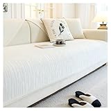 Superweiche Chenille-Sofasesselbezüge, 90 x 260 cm, rutschfeste Latex-Unterseite, waschbar, für Wohnzimmer, bequemer Möbelschutz, stilvolle Heimdekoration