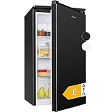 Bomann® Kühlschrank ohne Gefrierfach | Energieklasse E | 84cm | leise | 3 Ablagen | Türanschlag wechselbar | 87L | Kühlschrank klein mit Gemüsefach | Standardkühlschrank | VS 7255 schwarz