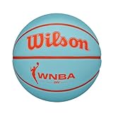Wilson WNBA DRV Outdoor Basketball, Aqua/Orange, 6