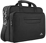 MATEIN Laptoptasche 17,3 Zoll, Groß Laptop Tasche 17 Zoll Aktentasche Herren Wasserdicht Arbeitstasche Business Taschen Umhängetasche Laptop Bag Notebooktasche Schultertasche Bürotasche, Schwarz