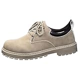 Herren Low-Top Oxford-Schuhe,MäNner SchnüRschuhe,SchnüRhalbschuhe,Lederschuhe,Halbschuhe,Westernstiefel Vintage Trachtenschuhe,Klassische Reitstiefel Elegant Stiefel Boots,Rutschfest Walkingschuhe