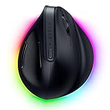 Razer Pro Click V2 Vertical - Vertikale ergonomische kabellose Maus für Rechtshänder - KI Prompt Assistenz - 30K Optical Sensor - Windows & Mac (bis zu 6 Monate Akku-Leistung, 9 Tasten) Schwarz
