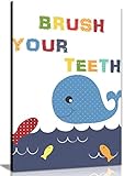 Kunstdruck auf Leinwand, Motiv 'Brush Your Teeth', 91 x 61 cm