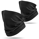 HASAGEI Schal Herren Schlauchschal Herren Damen Fleece Winddicht Loop-Schal Nackenwärmer Halswärmer für Laufen Skifahren Radfahren Snowboarden Klettern Motorradfahren Outdoor Schwarz