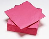 Le Nappage 50 Servietten aus Watte 33 x 33 cm, 2-lagig, FSC, Zellulose, Fuchsia, 33 x 33 cm