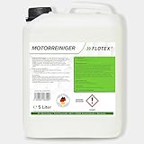 Flotex® 5L Motorreiniger - Konzentrat – Reiniger-Konzentrat für den Motor - Motorraum Reiniger & Entfetter - Motorsystemreiniger & Pflege von Auto, Motorrad & anderen Kfz