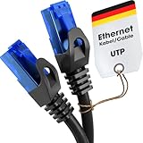 KabelDirekt Netzwerkkabel – Überträgt maximale deutsche Glasfaser-Geschwindigkeit – Netzwerk, Ethernet Kabel, LAN & Patch Kabel – 10m – In 0,25-30m – Gigabit-Netz, Router/Modem, RJ45 (schwarz)