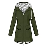 EMATOP angebote tages blitzangebote Regenjacke Damen Leicht Lang Softshelljacke Wasserdicht Atmungsaktiv Regenmantel mit Kapuze Windbreaker Elegant Einfarbig Fahrradjacke Wanderjacke Übergangsjacke