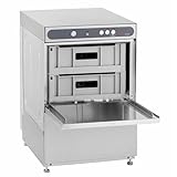 GastroHero ECOLINE-GLSM40S Gläserspülmaschine I Spülmaschine mit Reiniger- und Klarspüldosierer I Korbmaß 40 cm I Gläserspüler für Gastronomie