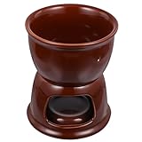 GOOHOCHY 1 Set Keramik Herd Schmelzen Topf Schokolade Warmer Fondue Süßer Fondue Topf Für Käsefondue Heißer Topf Für Fondue Tiegel Kleine Werkzeuge Mini