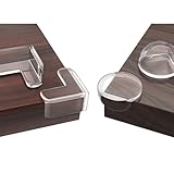 Fhlbestyu 30 Stücken Kantenschutz Baby, Eckenschutz Baby Weich Selbstklebend Kantenschutz Tischkantenschutz für Verschiedene Möbel, um das Baby vor Verletzungen zu Schützen