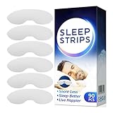 XFSRG 90 Stück Schnarchstopper Mundpflaster Gegen Schnarchen Atemkorrektur Schnarchen Verbessern Schlafpflaster Schnarchstopp Mundpflaster Verbessert die Schlafqualität