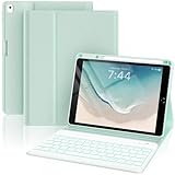 Tumeiguan Vergrößerte Tastatur für iPad 7. 8. und 9. Generation 10,2 Zoll, Anti-Falloff-Tastatur für iPad Air 3. Generation und Pro 10,5 Zoll (Hellgrün, klassischer Stil)