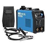 Güde Inverter Schweißgerät GIS 122 (230 V, 16,7 W Leerlaufleistung, 3.6 kVA max. Netzleistung, 10-120 A Regelbereich Schweißstrom, inkl. Elektrodenhalter, Masseklemme, Schlackenhammer & Schweißschild)