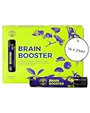 The Purity Brand Brain Booster 14 x 25 ml Shots - 1 Shot Täglich - Nootropic mit Folsäure, Gingko Biloba, Grüner Tee, Ginseng & Rosenwurz - Vegan