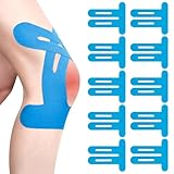 10PCS Kinesiologie Tape,Elastisches Physio Kinesiotapes für Knieschmerzen,Sport Knie Tape,Wasserfestes Vorgeschnitten kinesiotape,Kniepflaster für Kampagnen