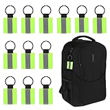 Giantree 12 Stück Reflektierende Anhänger, Reflektierende Schlüsselanhänger Reflektor Kinder, Sicherheits ReflektorAnhänger Kinder Schulranzen Reflektor Anhänger für Schultasche Kleidung Rucksack