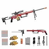 M200 Kinderpistole Eva Soft Bullet Sniper Toy 25m Long Range Shooting Auswurf Shell Ejecting Schaumstoff Blaster mit 20 Offizielle Darts Shooting Games füR Kinder Erwachsene Spielzeugpistole