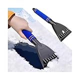 CGEAMDY Auto Eiskratzer Scheibenkratzer, Auto Eisschaber Winter Schneeschaufel Windschutzscheiben-Schneeschaufel Tragbares, Eiskratzer Auto-Rutschfester Softgriff, Eiskratzer Auto Ergonomischer Profi
