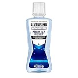 LISTERINE Advanced Nightly Reset milder Geschmack (400 ml), Mundspülung zur Reminalisierung des Zahnschmelzes, bekämpft über Nacht die Spuren des Tages und reinigt tiefenwirksam