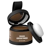 Haarpuder, Hairline Powder, Haarverdichtungs Ansatzpuder, Haaransatz Puder Mit Spiegel Schwamm, Schnell Abdeckender Wurzel Concealer, Haaransatz Shading Concealer Puder Zum Auffüllen Von Dünnem Haare