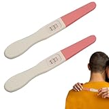 Prank Schwangerschaftstest – 2 Stück gefälschte positive Schwangerschaftstest-Streichstäbchen | Positiver Gag für lustige praktische Witze, überraschende Freunde oder Ehemann, Geburtstagsstreiche