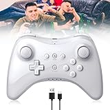 Delamiya Kompatibel für wii u pro controller, Wireless Classic Wireless Game Controller Joypad Fernbedienung für Wii U Pro Erweiterung Wireless Pro Controller kompatibel für Wii U Gamepad Konsole