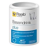 Raab Vitalfood® Basendrink Plus Pulver (300 g) - ergibt 50 Portionen, ausgewogene Mischung aus 9 Mineralstoffen, davon 9% Sango Koralle und Zink, das zu einem normalen Säure-Basen-Haushalt beiträgt