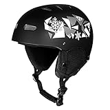 CLISPEED Skihelm Herren Schnee Skihelm mit 12 Belüftungsöffnungen für Erwachsene Snowboard Helm Skaten Skateboard Skifahren Kopf Schutzausrüstung Herren Damen Jugend