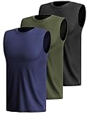 3 Or 5er Pack Sport Tank Top Herren äRmellos Shirt Fitness Achselshirt Schnelltrocknend Muskelshirt Atmungsaktiv Laufshirt Tanktop Gym Funktionsshirt Sleeveless Sportshirt Westen Multipack 3XL