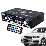 Heimkino Verstärker | Mini Stereoempfänger - Surround Sound Mehrkanalton Drahtloser Player Für Radio Mikrofon TV Haus Garage Unterhaltungselektronik