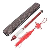 BESTonZON 1 Set Nachahmung Bau Blasinstrument Tragbare Bau Bawu Bau Mit Aufbewahrungstasche National Bawu Vertikaler Schlag Bawu Nationalflöte Traditionelles Instrument Handheld Bau