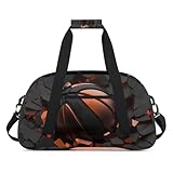 3D-Basketballtasche für Kinder, Sporttasche, Tanztasche, Reisetasche, Reisetasche mit verstellbarem Riemen, Handgepäckgröße, ideal für Schule, Praxis, Wochenende, Reisetasche für Jungen und Mädchen,