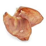 Schweineohren für Hunde, 25 Stück, 100% natürlich, getrocknete Schweineohren, Barf Leckerli von WuffSnacks