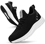 Feethit Damen Laufschuhe Turnschuhe Sportschuhe Sneaker Leichtgewichts Atmungsaktiv Gummisohlen Weiß Schwarz 39