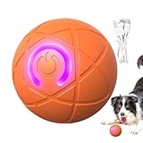 Interaktives Hunde Ball Spielzeug, LED-Lich Hundespielzeug, Intelligenter Automatischer Rollball Für Haustiere, Hundeball Elektrisch Katzenspielzeug Rollender Ball Für Kleine, Mittlere Hunde