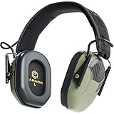 Earmor M300A Elektronische Gehörschutz Schiessen Kapselgehörschutz Ohrenschützer Lärmdämpfung für Jagd Schieß Dämmwert, SNR 29dB Dynamische Geräusch-Regelung, Grün