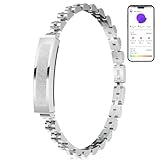 LIGE Smart Armband Damen, Tägliches Fashion-Match, Fitnessarmband mit Sportmodi, Schlafmonitor, 24-Stunden-Gesundheitsüberwachung, Kalorie, Edelstahl Smartarmband für Android iOS, Silber