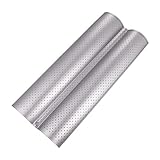 CLISPEED Baguette Backblech mit Slots Wellenförmige Antihaft Backform für Gleichmäßiges Backen Hochwertige Backzubehör für Zuhause und Gastronomie Silber