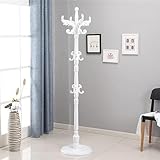 KWMAEEUID Kleiderständer, Hutablage, Kleiderbügel, bodenstehend, Massivholz-Kleiderbügel im europäischen Stil, Schlafzimmer-Garderobe, Zuhause, Wohnzimmer, abnehmbarer Kleiderbügel, stabi