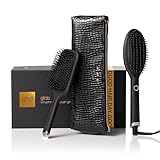 ghd Glide Festliches Geschenkset – Glättende Heißbürste mit Paddelbürste und hitzebeständiger Tasche, krausfreies Finish