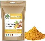 Natural Welt Kurkuma Pulver 350g I fein gemahlen Kurkumawurzel I als Zugabe in Tee I Premium Kurkumapulver gemahlen aus Indien (1)