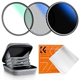 K&F CONCEPT Filtersets 67mm Variabler ND2-400 Filter(1-9 Blendenstufen)+ Polfilter (CPL)+UV Filter（Nano Klear-Serie）