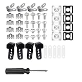 YIZITU 60-teiliges Helm Reparatur Set Fußball Hockey Helm Hardware Einschließlich Clips Gummidichtung Schraubenmutter Langlebige Edelstahlschrauben