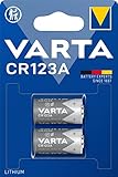 VARTA Batterien CR123A Lithium Rundzelle, 2 Stück, 3V, Spezialbatterien für elektronische Kleingeräte, mit langanhaltender, höchster Leistung