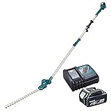 Makita DUN461WRT 18 V Li-Ion LXT 46 cm Stab-Heckenschere komplett mit 1 x 5,0 Ah Akku und Ladegerät