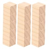 Gogogmee 100 Stück Holzwürfel Naturbelassene Unbehandelte Holzblöcke für DIY Basteln Pädagogische Holzquader zum Stapeln Malen und Basteln für Schule Büro und Zuhause