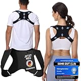 Haltungskorrektur Rücken Geradehalter Rückenstützgürtel: Back Posture Corrector Rückenkorrektur für Herren und Damen Verstellbare und Atmungsaktive Korrektur Rückengurt + Ebook Leitfaden (XL-XXL)
